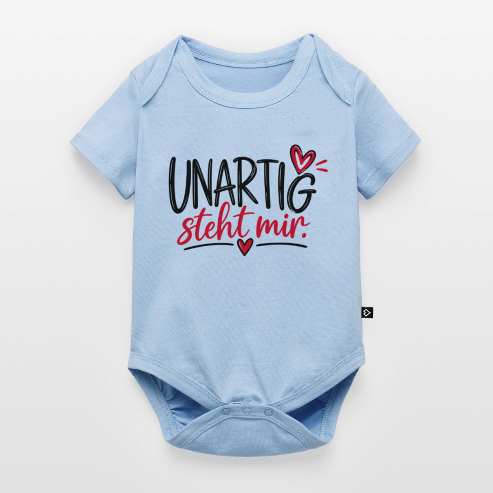 Baby Bio-Kurzarm-Body - Hellblau