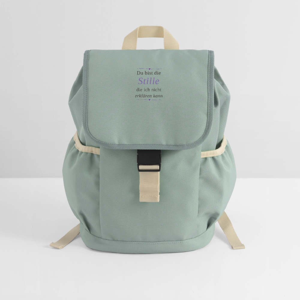 Kinder Recycelter Rucksack - Nebelgrün