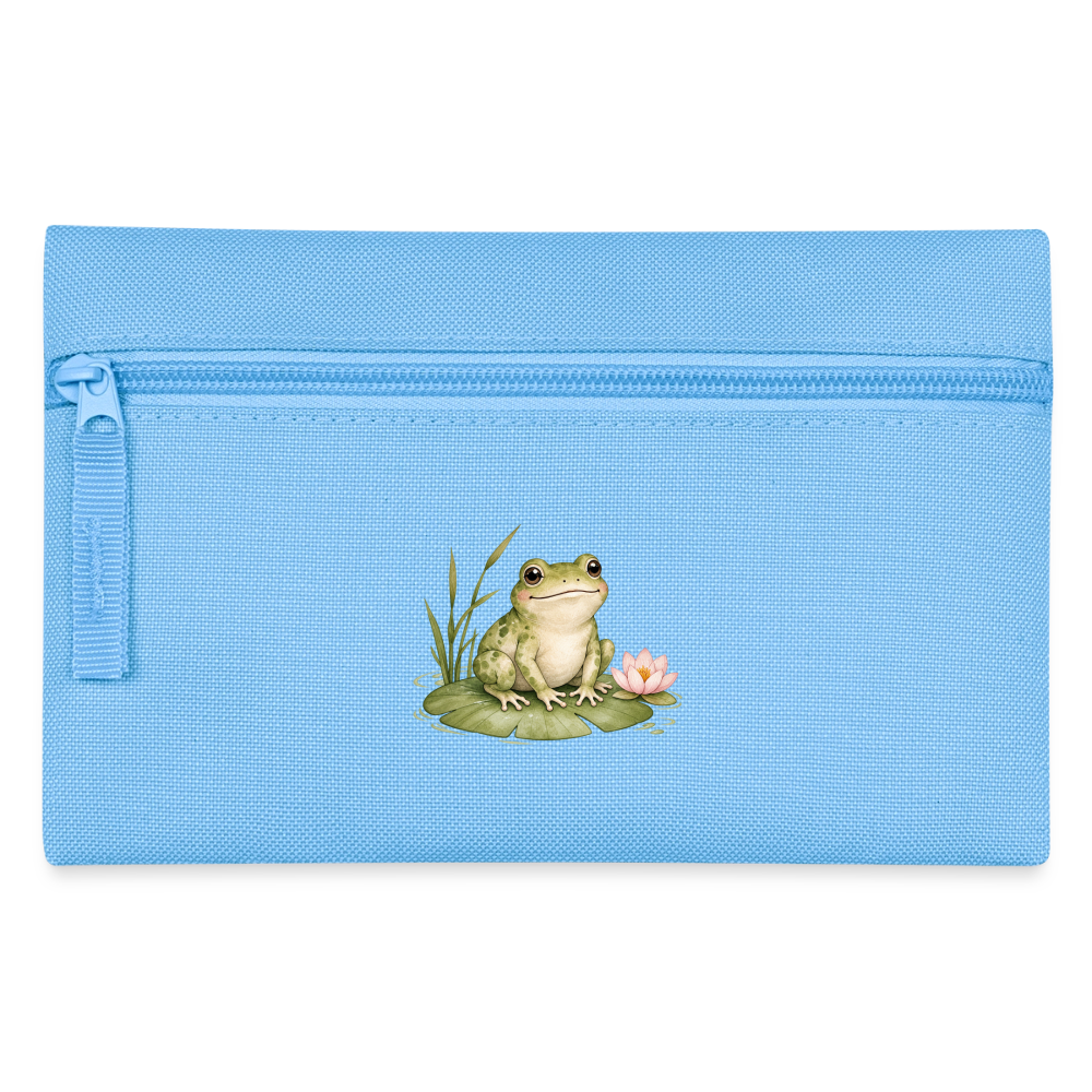 Federtasche Frosch - Hellblau