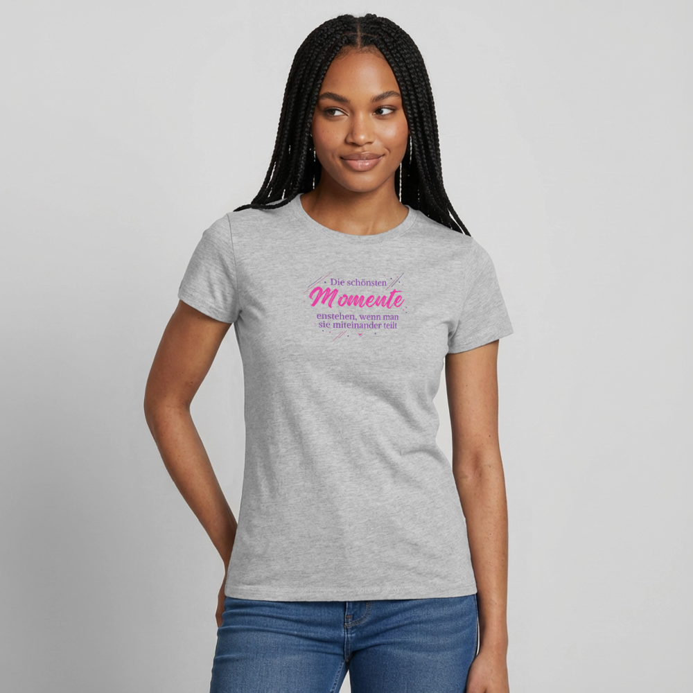 Frauen T-Shirt - Grau meliert