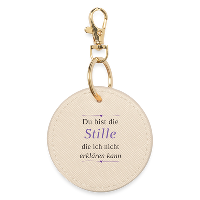 BOUTIQUE Schlüsselanhänger – „Du bist die Stille, die ich nicht erklären kann" | Wortmelodie Moments
