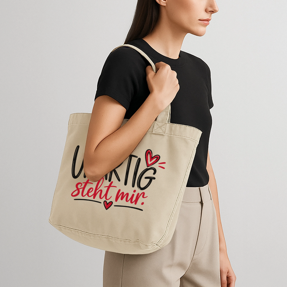 Vintage-Washed Shopper - Vintage Sand 