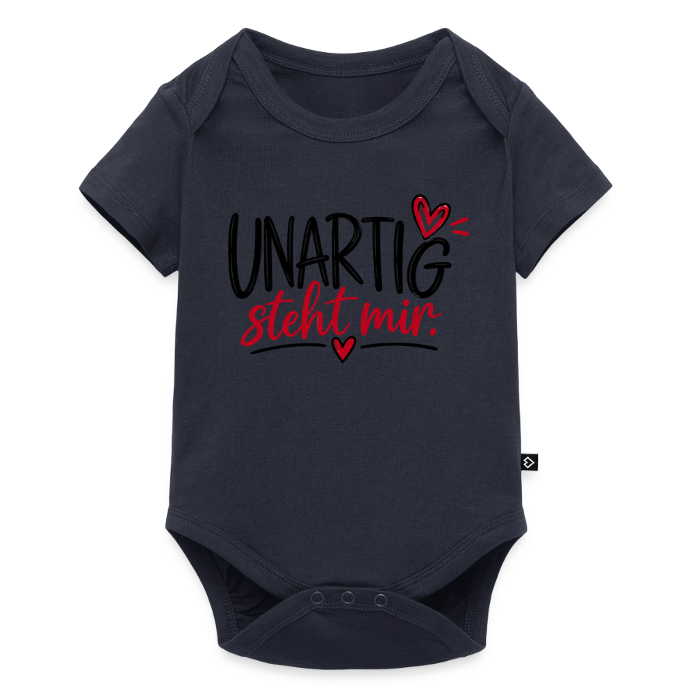 Baby Bio-Kurzarm-Body - Navy