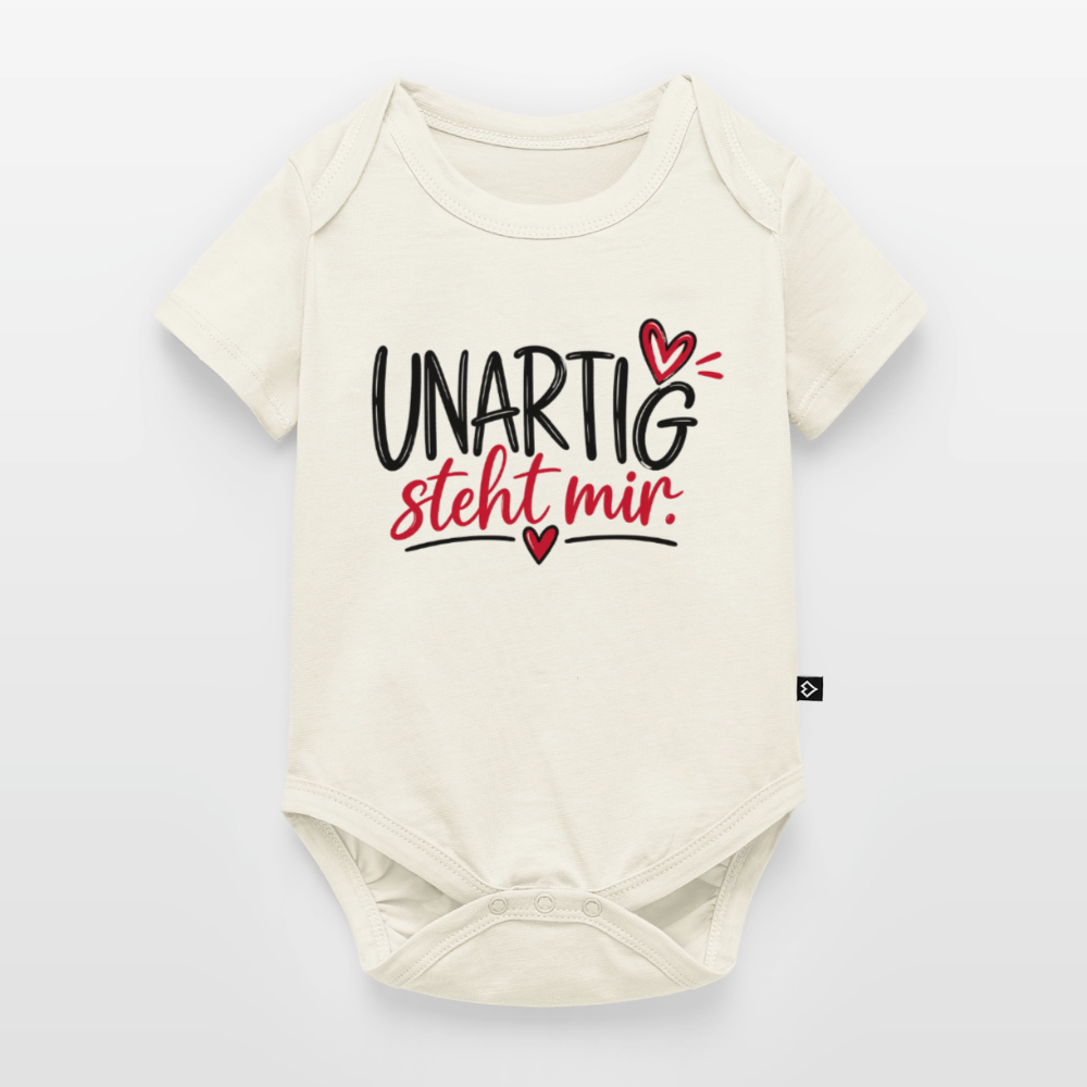 Baby Bio-Kurzarm-Body - Naturweiß