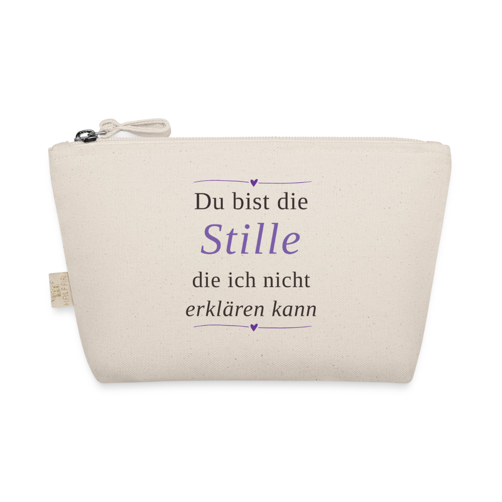 Täschchen aus Baumwolle – „Du bist die Stille, die ich nicht erklären kann" | Wortmelodie Moments