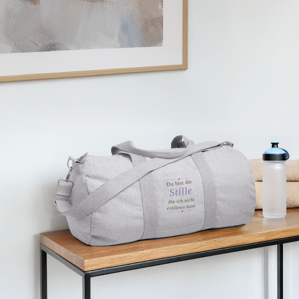 Recycelte Canvas-Sporttasche von Stanley/Stella - Grau meliert