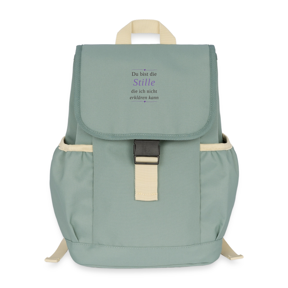 Kinder Recycelter Rucksack - Nebelgrün