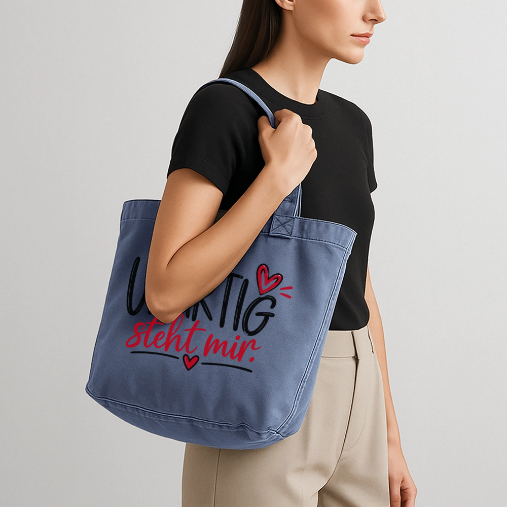 Vintage-Washed Shopper - Vintage Denim