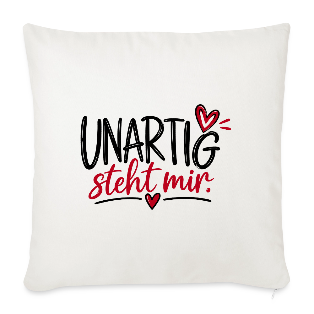 Sofakissen mit Füllung 44 x 44 cm - Naturweiß 