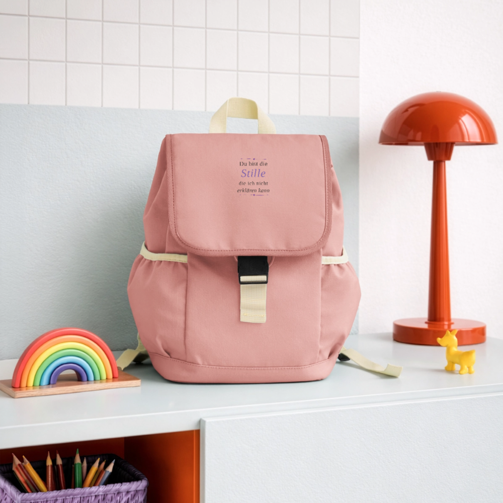Kinder Recycelter Rucksack - Altrosa