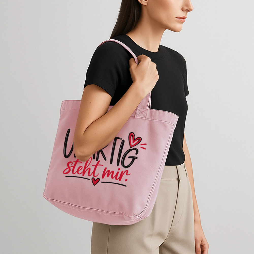 Vintage-Washed Shopper - Vintage Rosa