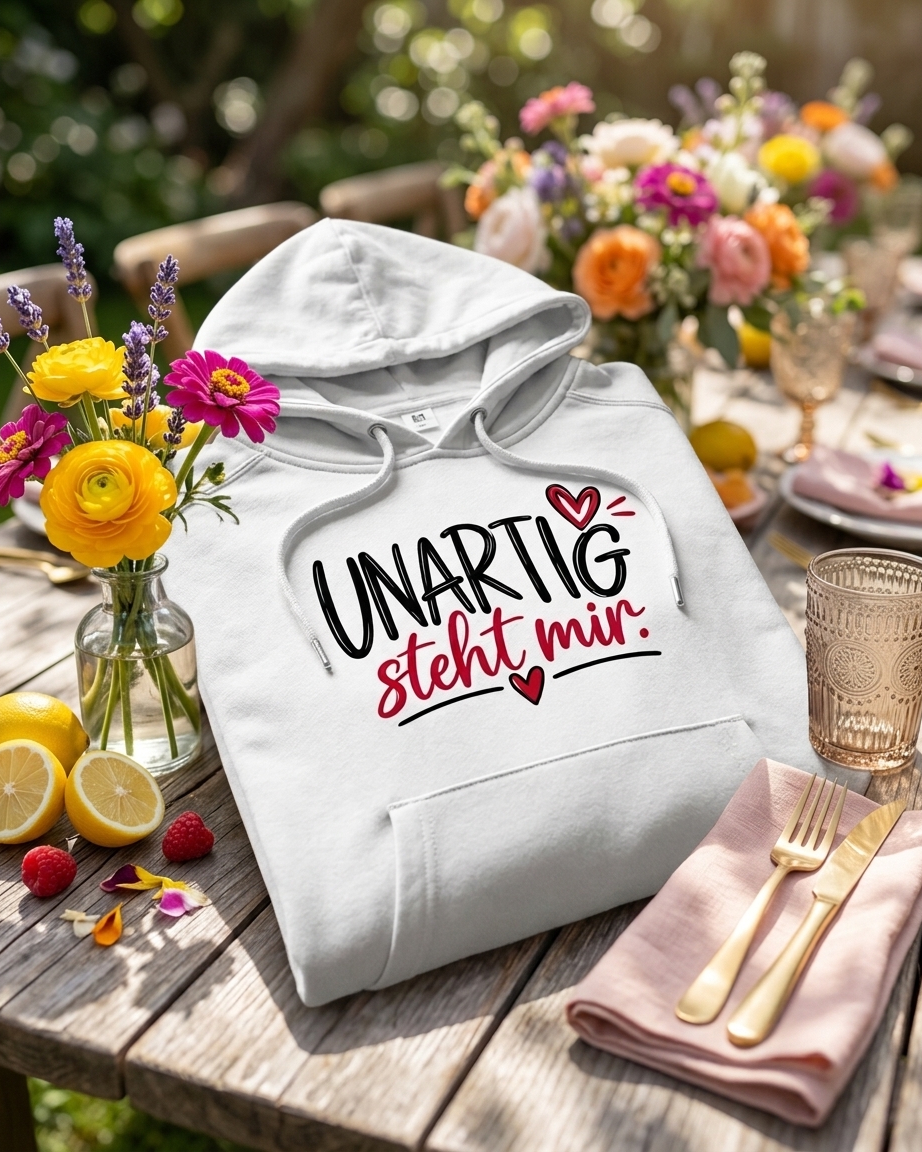 Damen Promo Hoodie „UNARTIG steht mir“ – Dein kuscheliger Begleiter mit Charakter